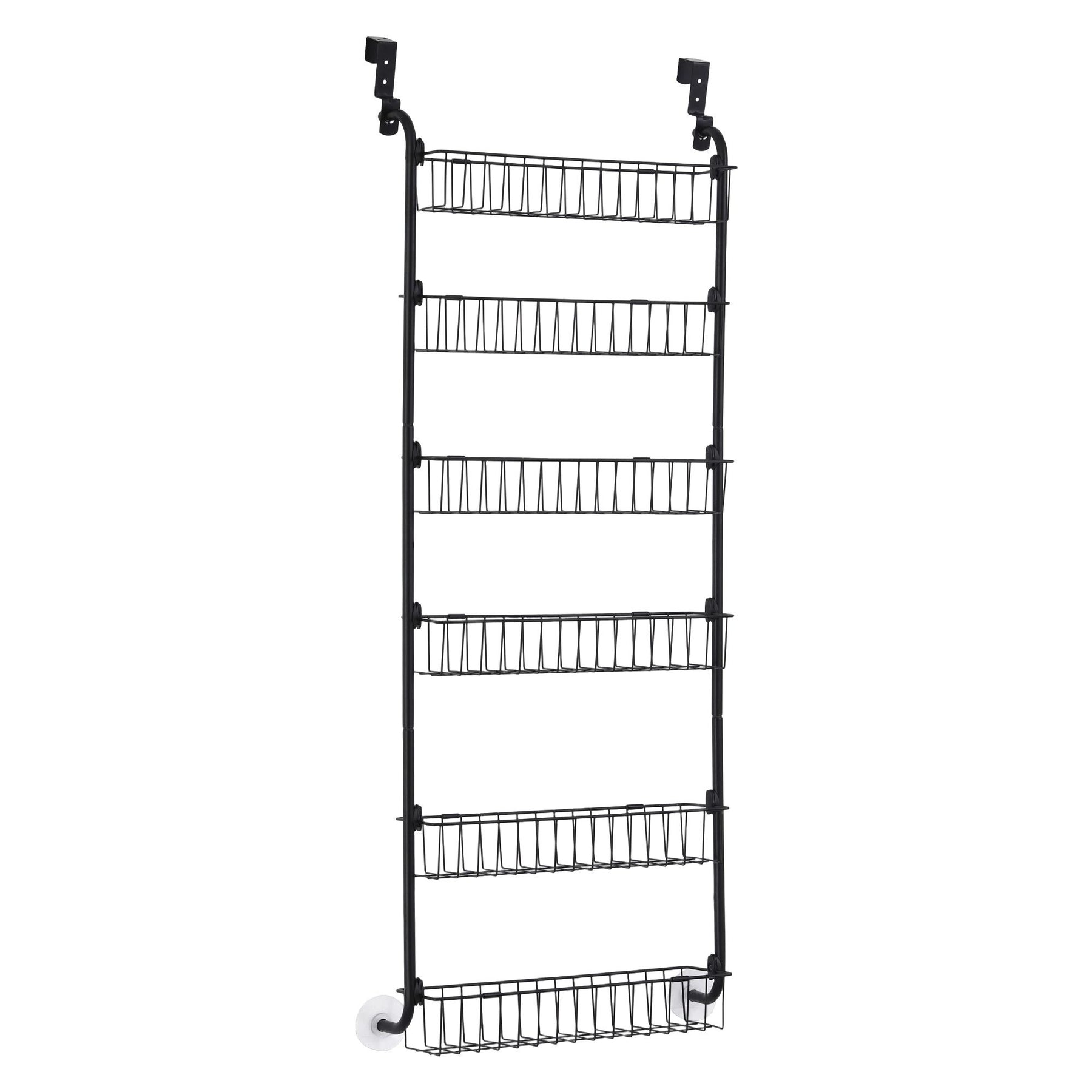 Artiss 6-Tier Over Door Storage Hanger with Steel Frame - Black