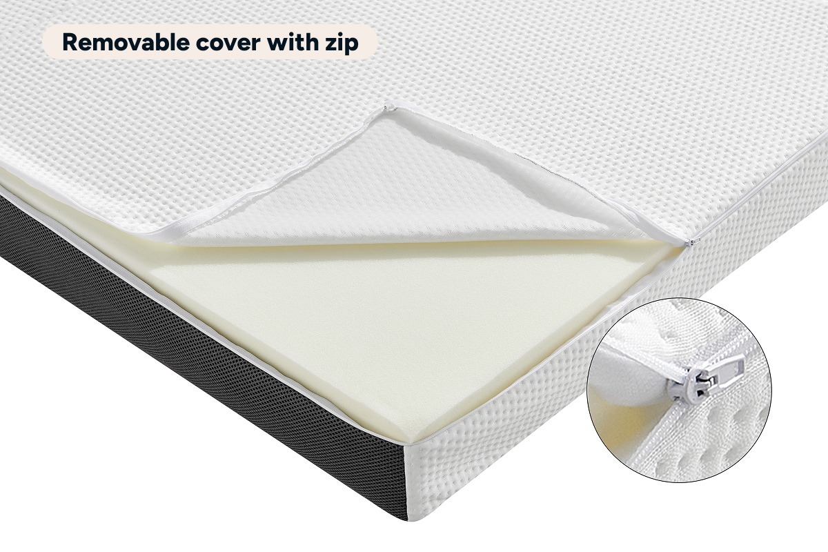 Ovela Folding Sofa Bed Mattress (White, Double)