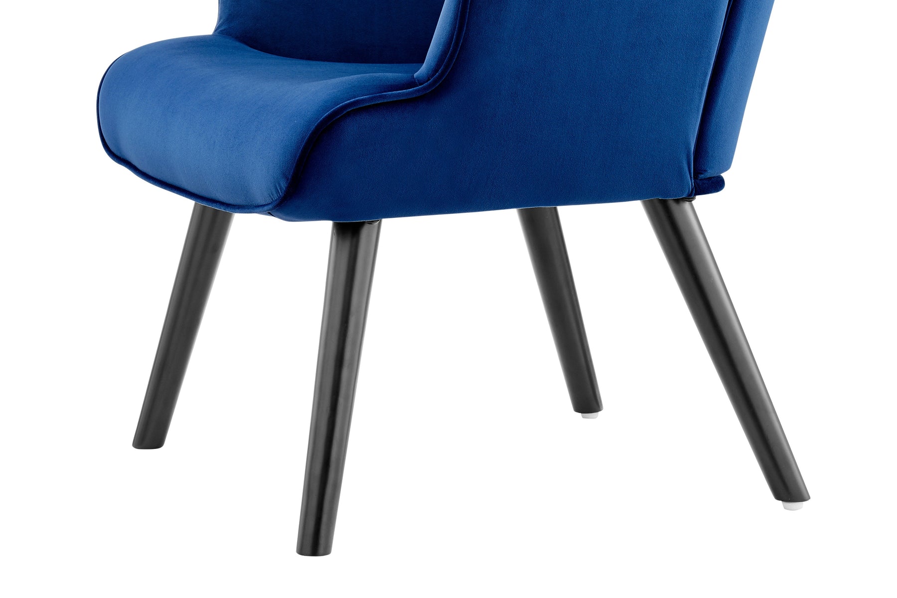 Ovela Henry High Back Armchair Blue Velvet - SuperSaverAU - view 3