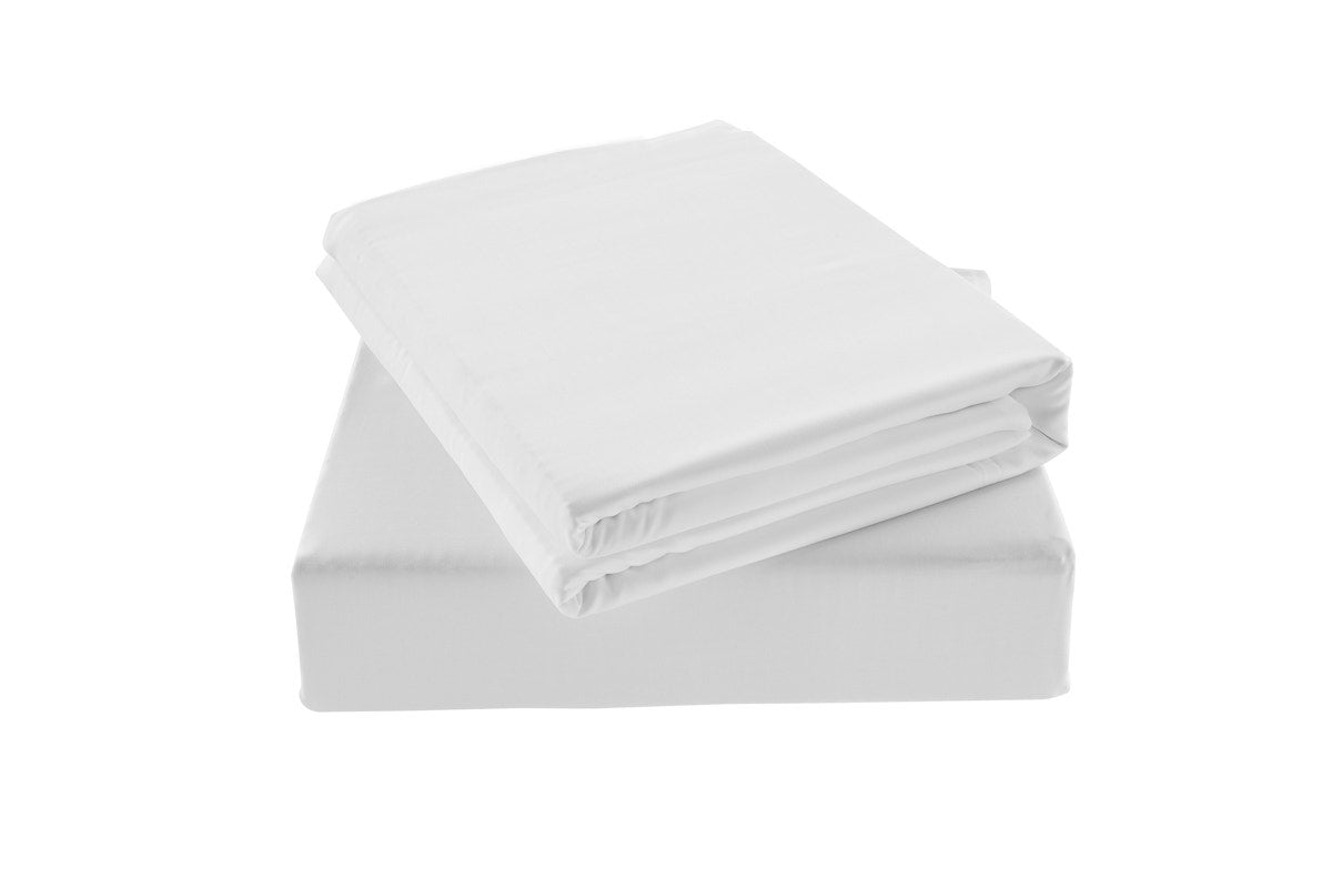 Ovela 100% Natural Bamboo Bed Sheet Set (White, Double)