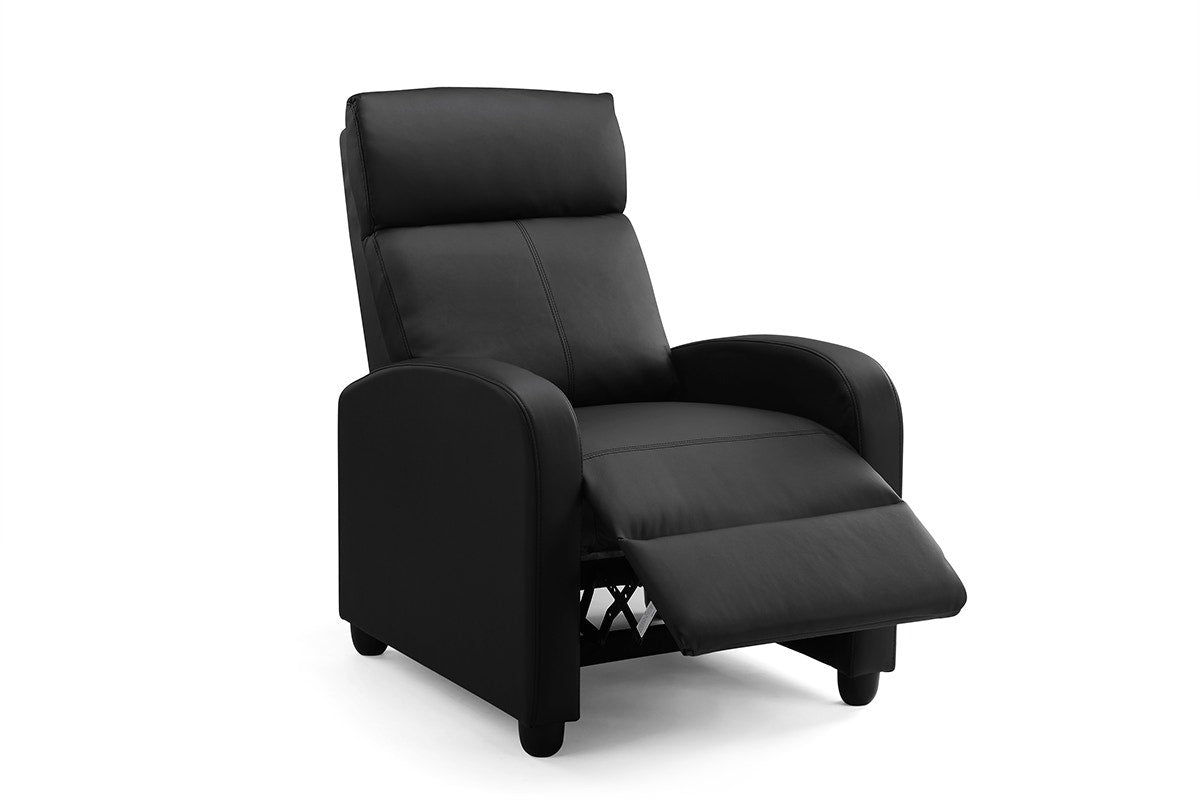 Ovela PU Leather Recliner Chair (Black)