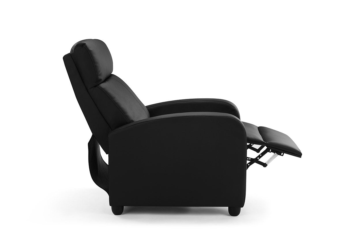 Ovela PU Leather Recliner Chair (Black)