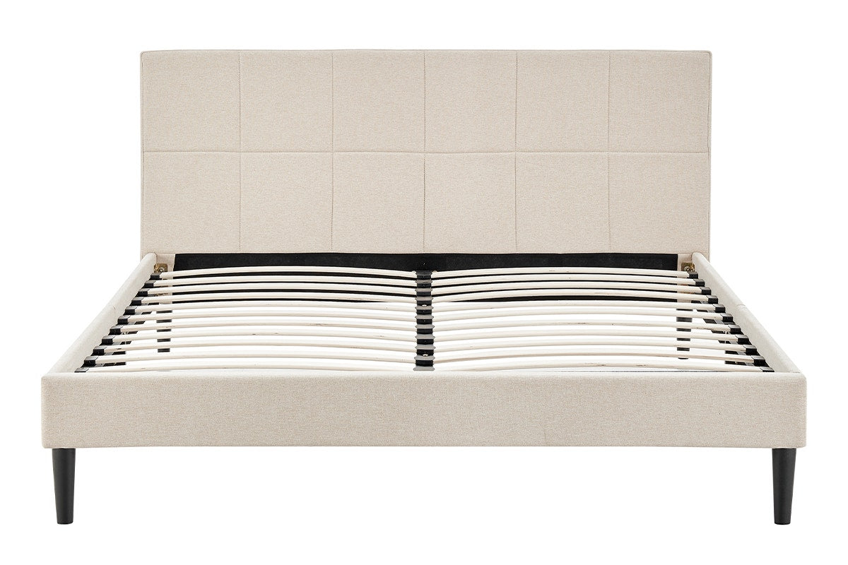 Ovela Theodore Bed Frame (Beige, Double)
