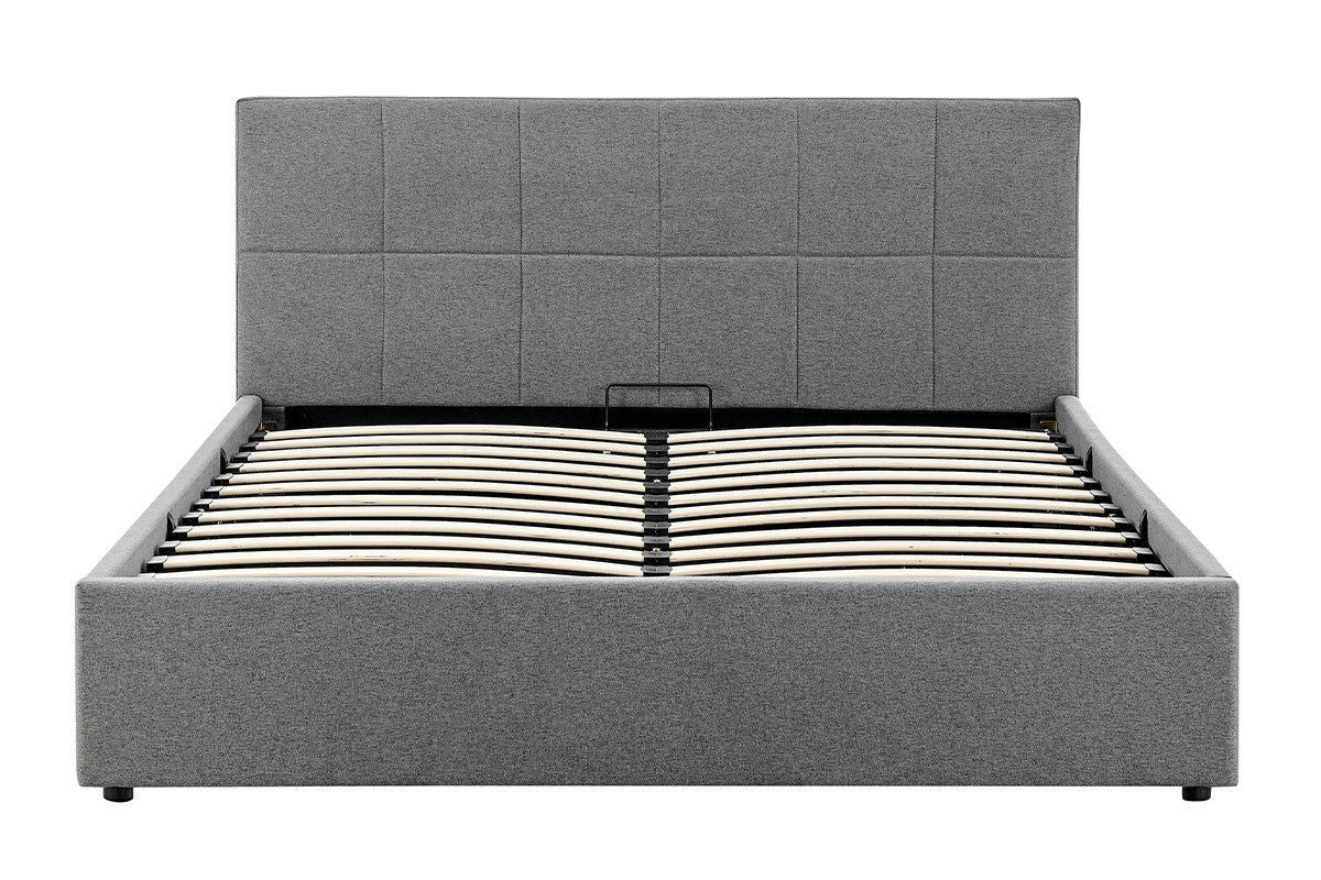 Ovela Theodore Gas Lift Bed Frame (Double Charcoal)