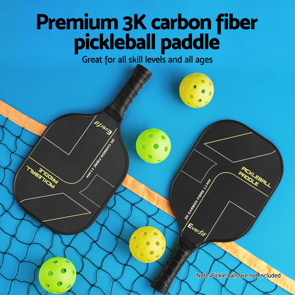 Everfit 2PCS Pickleball Paddles Set Outdoor Pickle Balls Rackets with Cover Bag Training - SuperSaverAU - view 4
