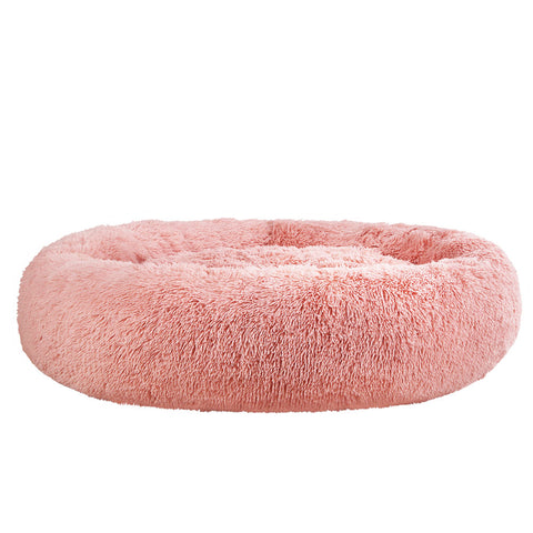 i.Pet Extra Large Pink Pet Bed 110cm Soft Plush with Non-Slip Base - SuperSaverAU - view 1