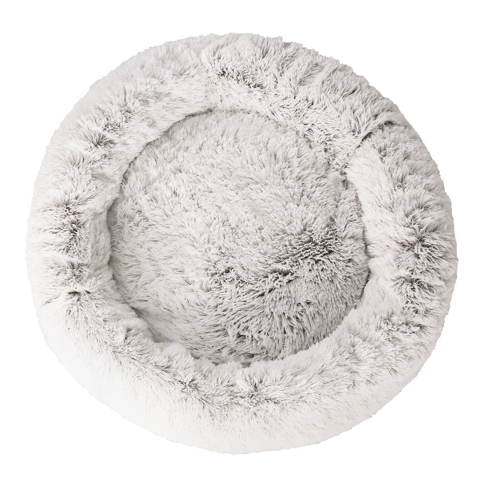 i.Pet Extra Large Pet Bed 110cm Soft Plush White Brown Non-Slip Washable - SuperSaverAU - view 3