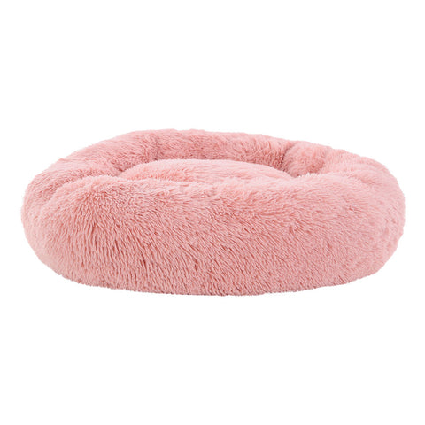 i.Pet Large Pet Bed Dog Cat 90cm Pink Soft Plush Non-Slip Washable - SuperSaverAU - view 1