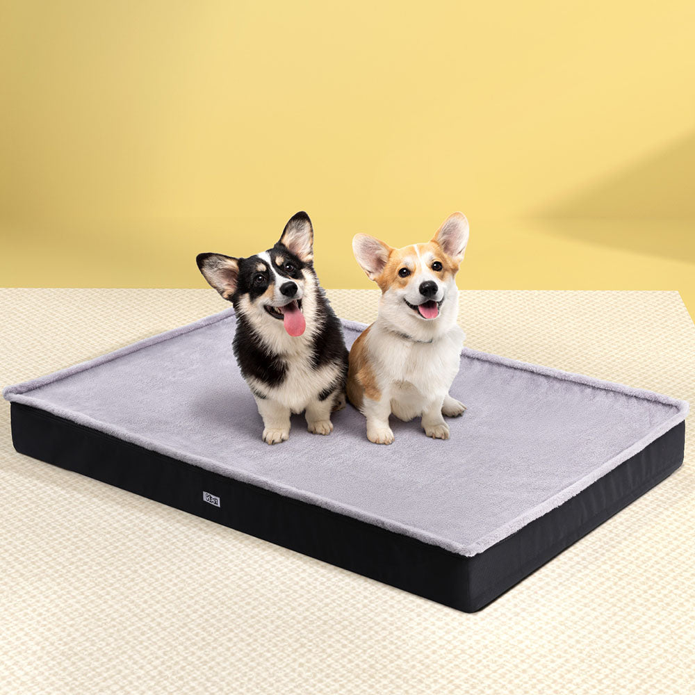 i.Pet Extra Large Pet Bed - Soft Foam Cushion, Washable Cover, Grey - SuperSaverAU - view 7