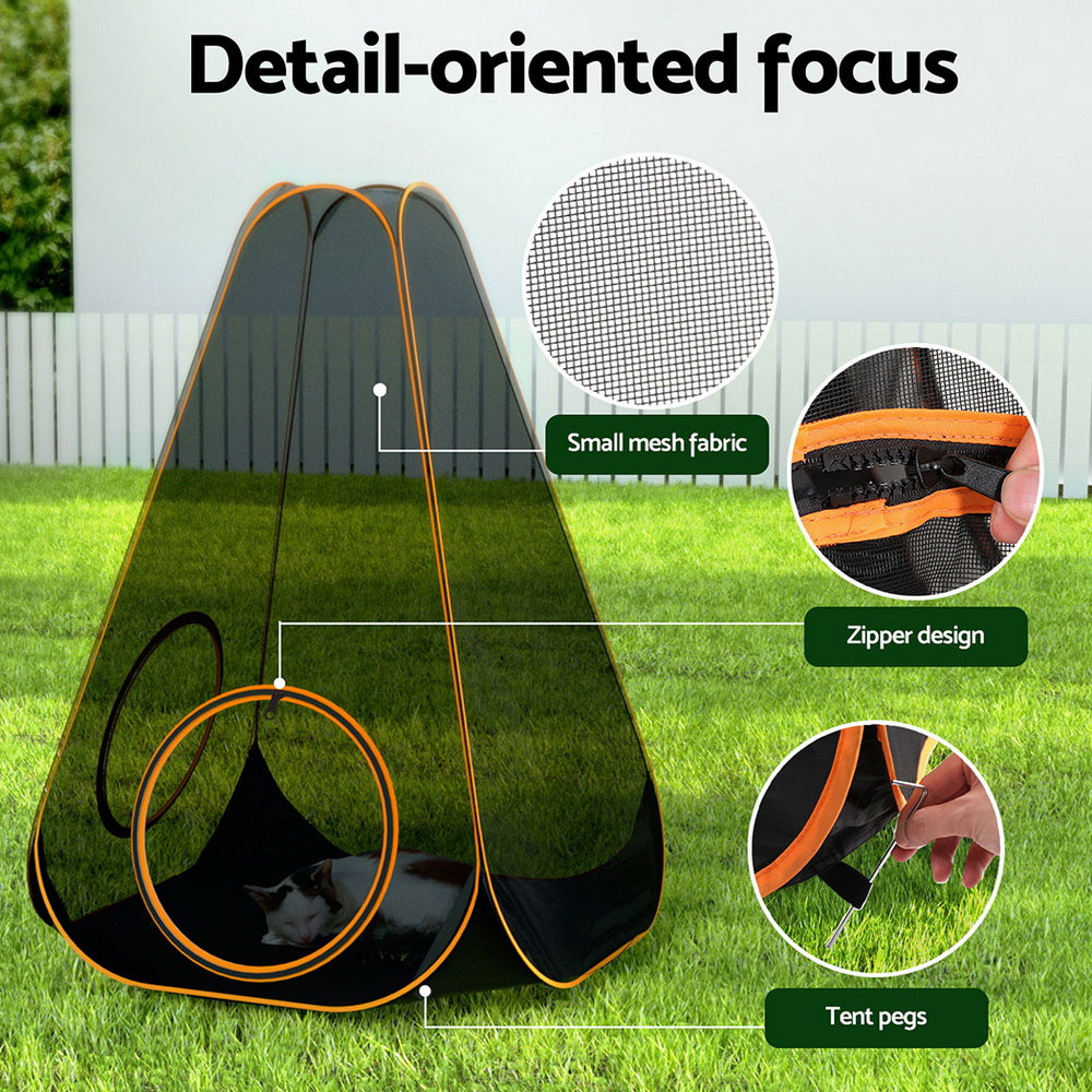 i.Pet 6-in-1 Pet Playpen, Portable Nylon Mesh, 76cm x 76cm x 122cm - SuperSaverAU - view 6