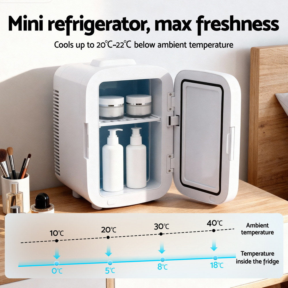 Glacio 13L Portable Mini Fridge - White Electric Cooler and Warmer - SuperSaverAU - view 5