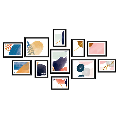 Artiss 11PCS Photo Frame Set Black for 3R, 4R, 5R, 6R, 8R Prints - SuperSaverAU - view 1