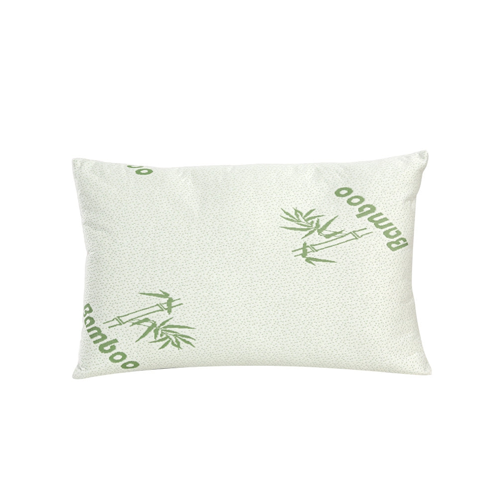 Giselle Bedding 4 Pack Bamboo Pillows - Firm & Medium for Side/Back Sleepers - SuperSaverAU - view 3