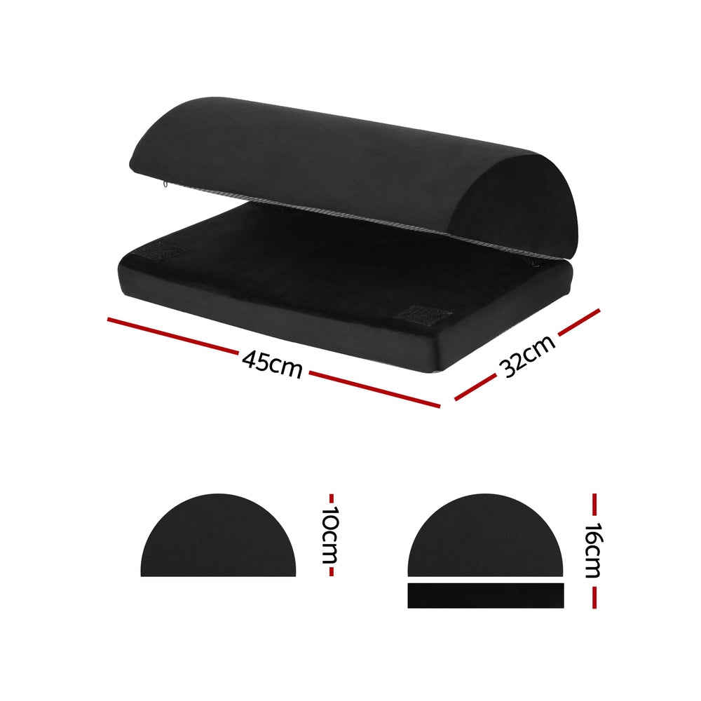 Giselle Bedding Memory Foam Footrest Cushion 45cm x 32cm x 16cm Adjustable Height - SuperSaverAU - view 1