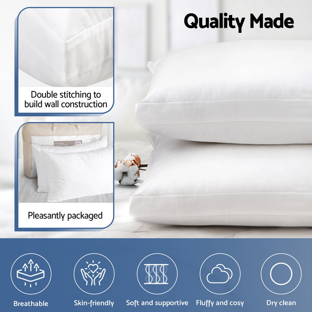 Giselle Bedding Adjustable Shredded Memory Foam Pillow 70 x 45CM - Dual-Layer Design - SuperSaverAU - view 6