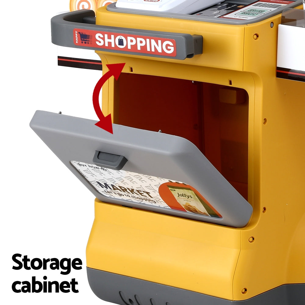 Keezi Kids Supermarket Pretend Playset with 48 Accessories - SuperSaverAU - view 8