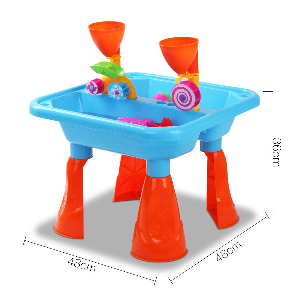 Keezi Kids Sandpit Pretend Play Sets Beach Toys Outdoor Sand Water Table Set - SuperSaverAU - view 2