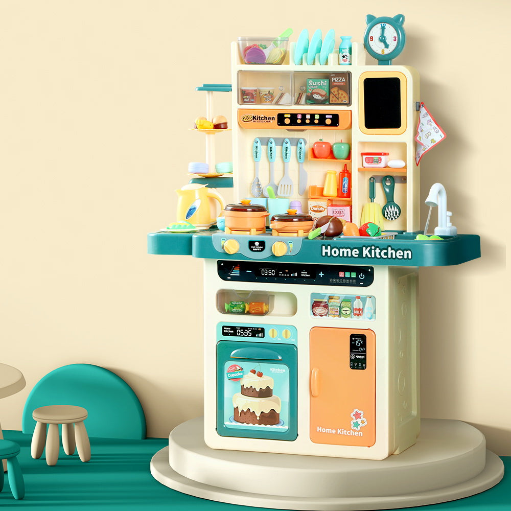 Keezi Kids Kitchen Pretend Play Set Cooking Sound Steam Light Function - SuperSaverAU - view 8