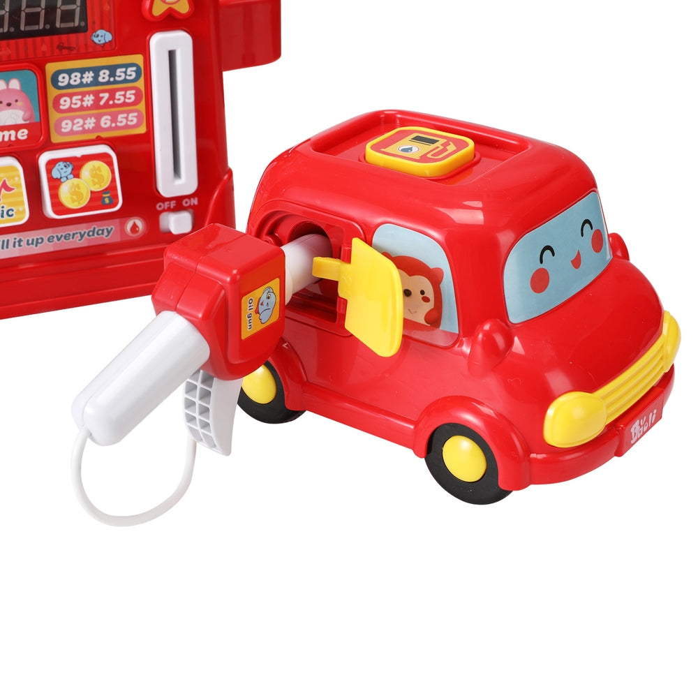Keezi Kids Gas Petrol Station Pumper Pretend Play Toys Car Music Card Playset - SuperSaverAU - view 4