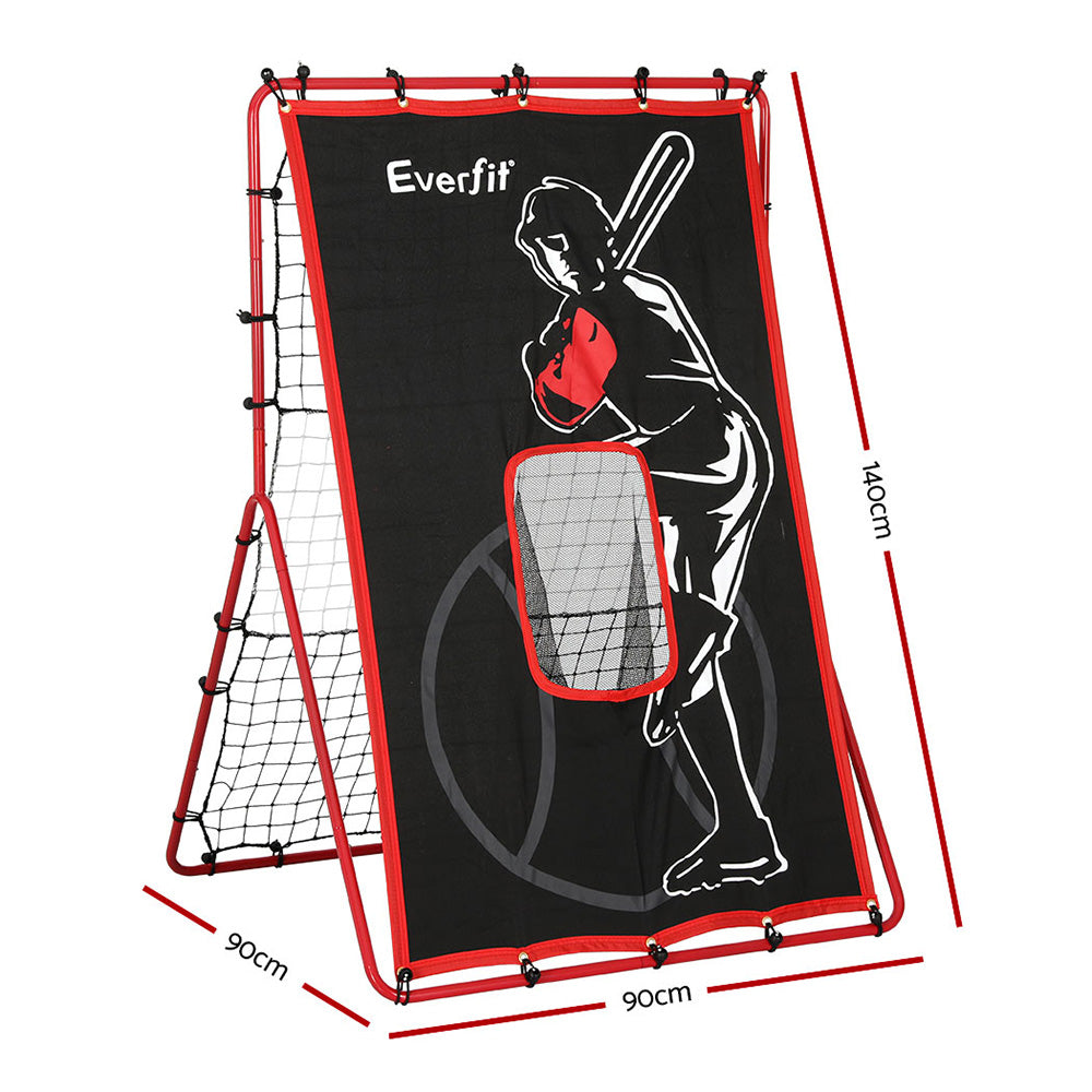 Everfit Baseball Net Rebound Pitching Kit Target Hitter 2 in 1 Training Aid - SuperSaverAU - view 2