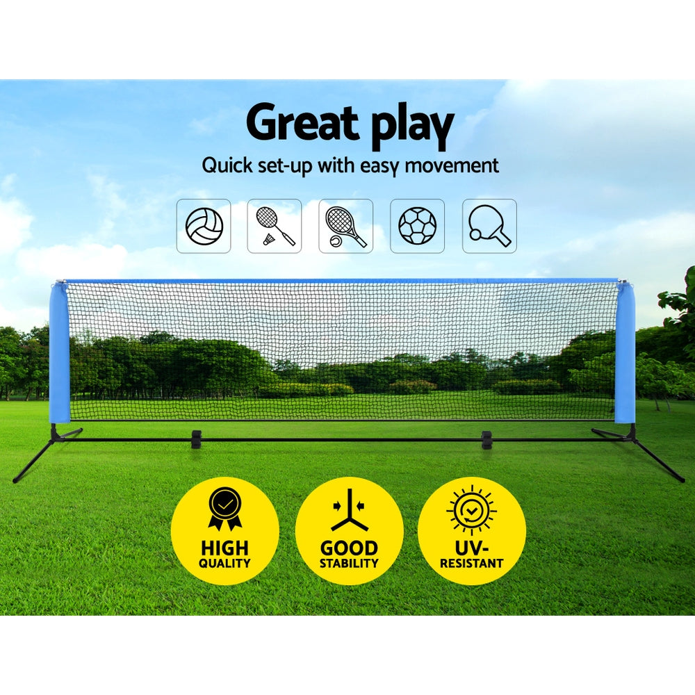 Everfit 3m Badminton Tennis Net Portable Volleyball Kit Adjustable Height - SuperSaverAU - view 3