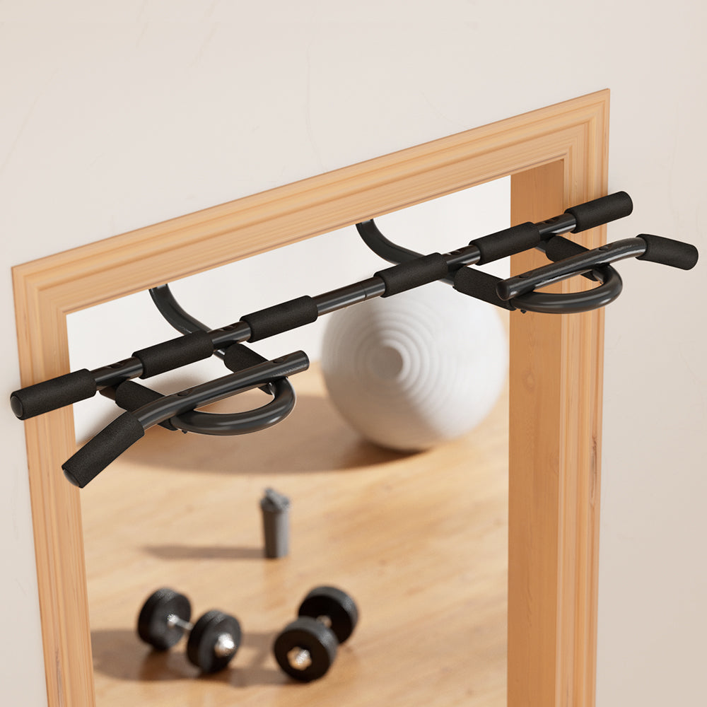 Everfit Pull Up Bar 104CM Doorway Chin Up Horizontal Bar Gym - SuperSaverAU - view 7