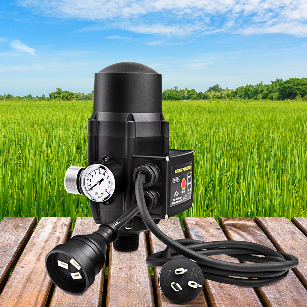 Giantz Water Pressure Pump Controller Auto Switch Control Electric Electronic Black - SuperSaverAU - view 1
