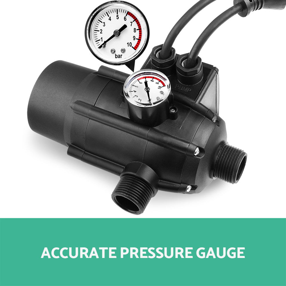 Giantz Water Pressure Pump Controller Auto Switch Control Electric Electronic Black - SuperSaverAU - view 3