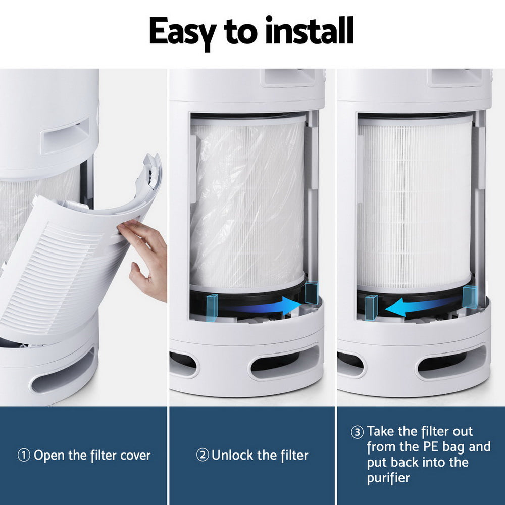 Devanti Air Purifier 4 Layers HEPA Replacement Filter - SuperSaverAU - view 5
