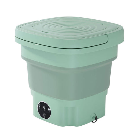 Devanti Portable Washing Machine 8L Green - Foldable, Lightweight, Germicidal Blue Light - SuperSaverAU - view 1