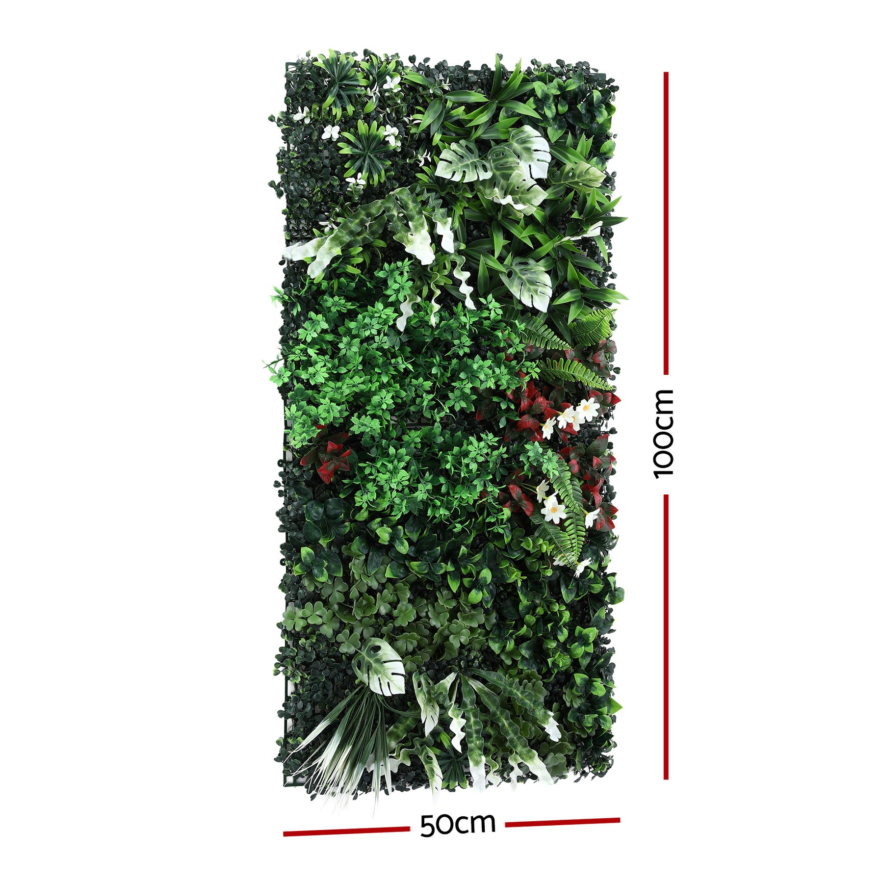 Gardeon Artificial Plant Wall Panel – Green UV-Resistant 100 x 50cm