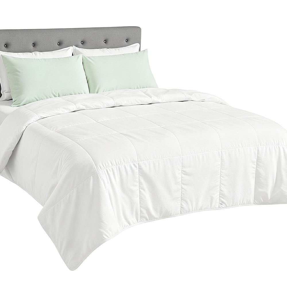 Giselle Bedding Bamboo Fiber Summer Quilt 200gsm Queen - Breathable, Mould-Resistant - SuperSaverAU - view 2