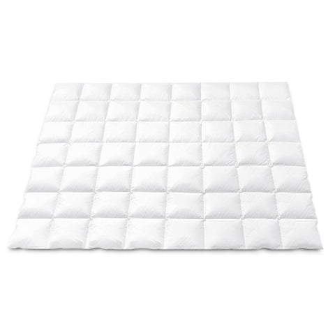 Giselle Bedding Duck Down Feather Quilt 700GSM Double - Lightweight, Cotton Cover - SuperSaverAU - view 1