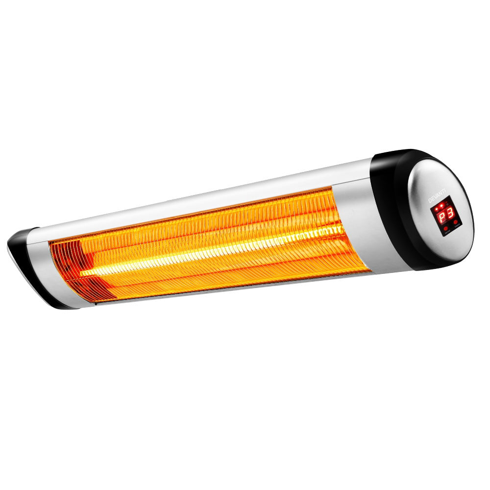 Devanti 2000W Infrared Radiant Strip Heater - Black