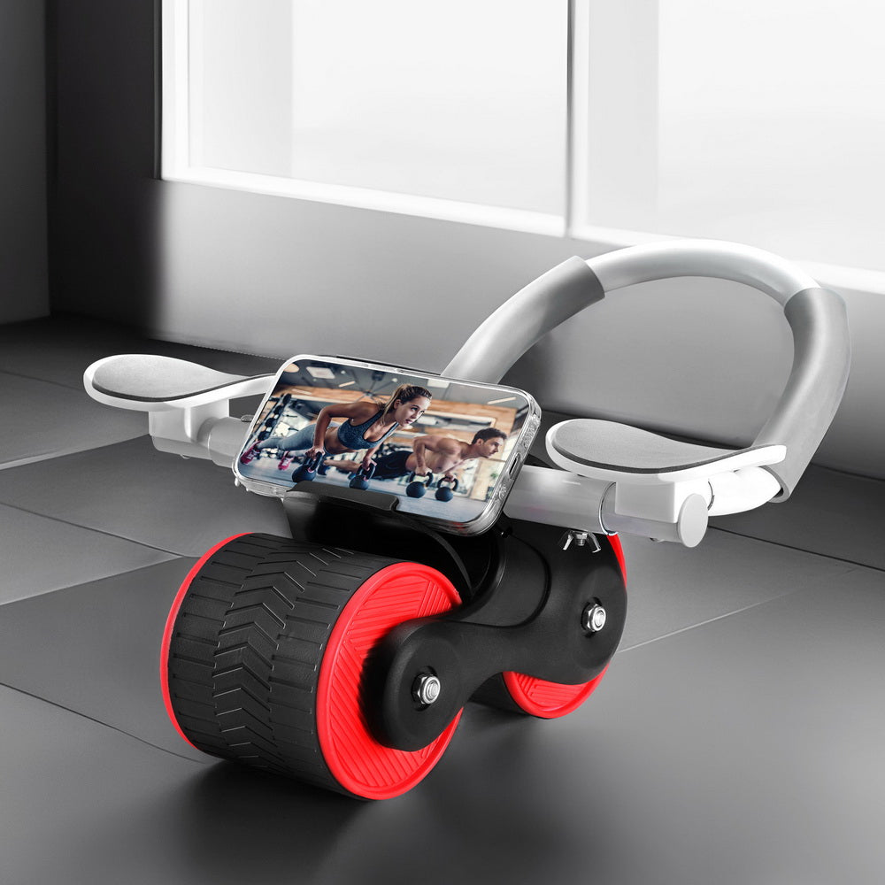 Everfit Ab Roller Automatic Rebound Abdominal Wheel with Knee Pad Home Gym Sport - SuperSaverAU - view 7