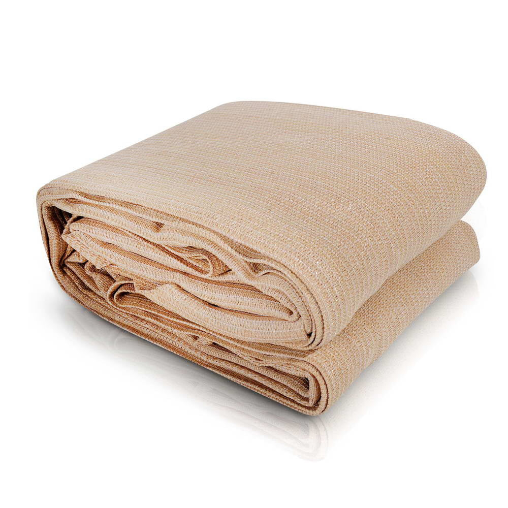 Instahut Shade Sail 2.5x3m Rectangle 280GSM UV Block Sand Beige - SuperSaverAU - view 1