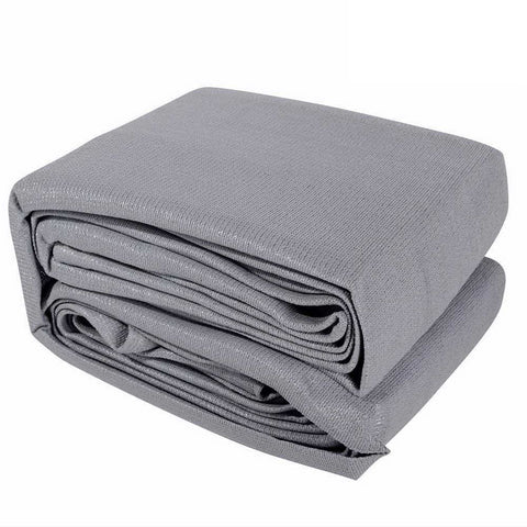 Instahut Shade Sail 5x5x5m Triangle 280GSM Grey UV Block 98% Weather Resistant - SuperSaverAU - view 1