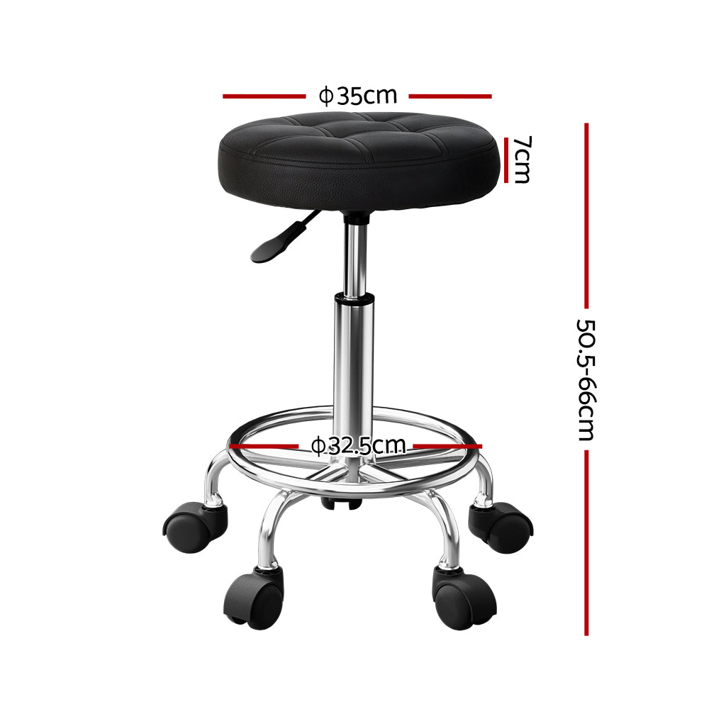 Artiss Round Swivel Salon Stool - SuperSaverAU - view 2