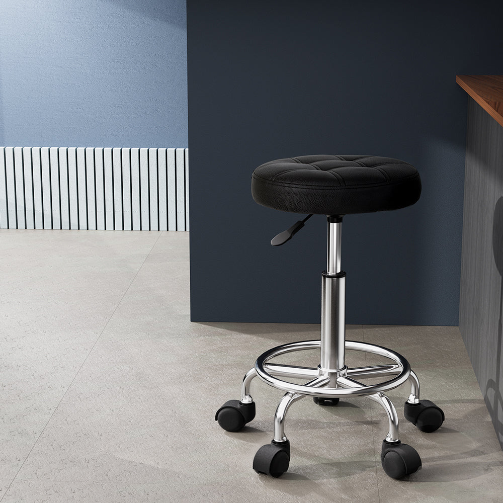 Artiss Round Swivel Salon Stool - SuperSaverAU - view 5
