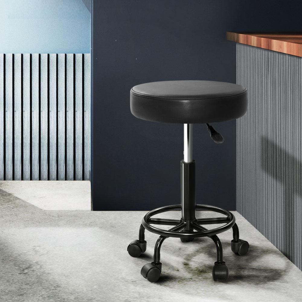 Artiss Salon Stool Round Swivel Chair - SuperSaverAU - view 8