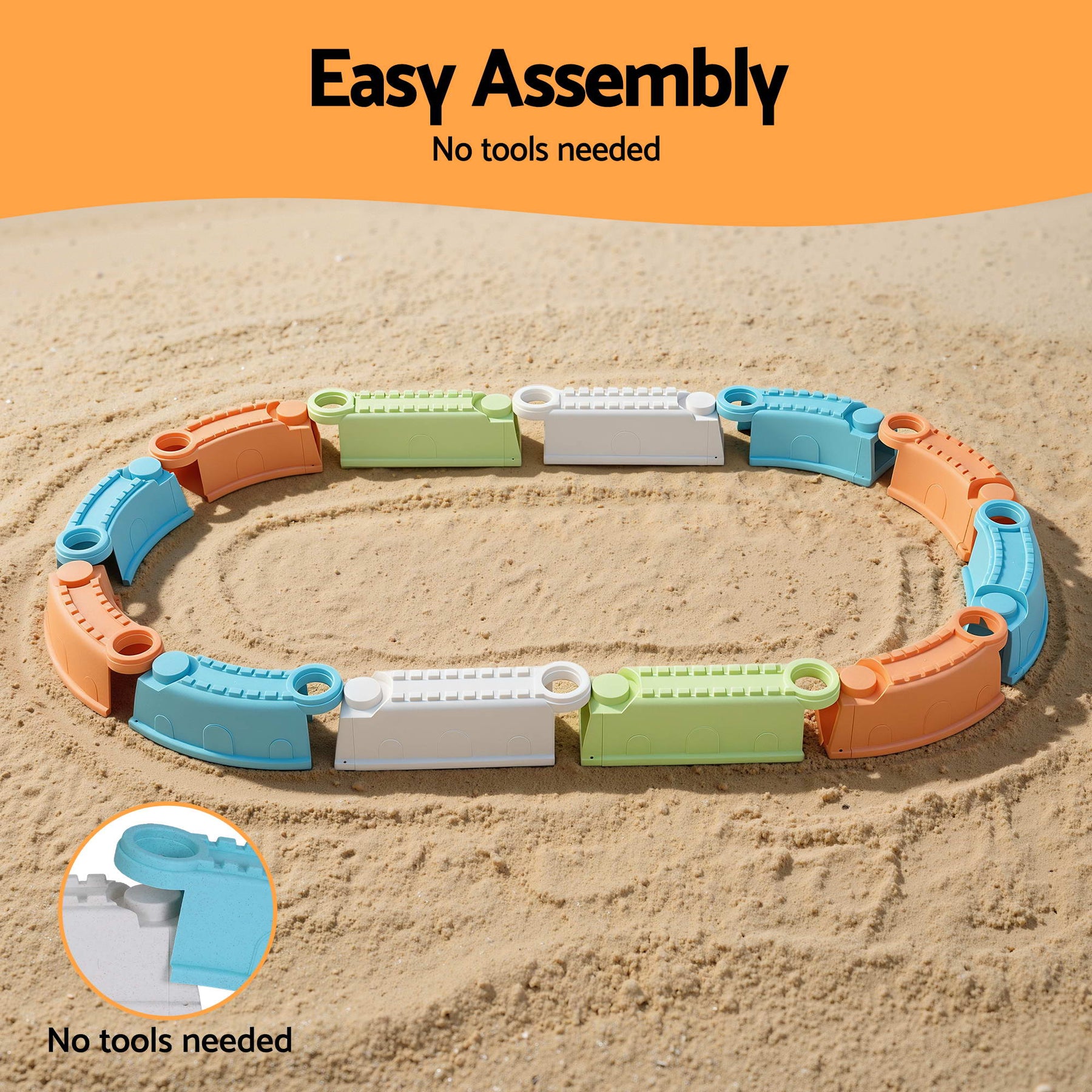 Keezi Kids Sandpit Set Beach Toys Sand Box Outdoor Backyard Play Area - SuperSaverAU - view 4