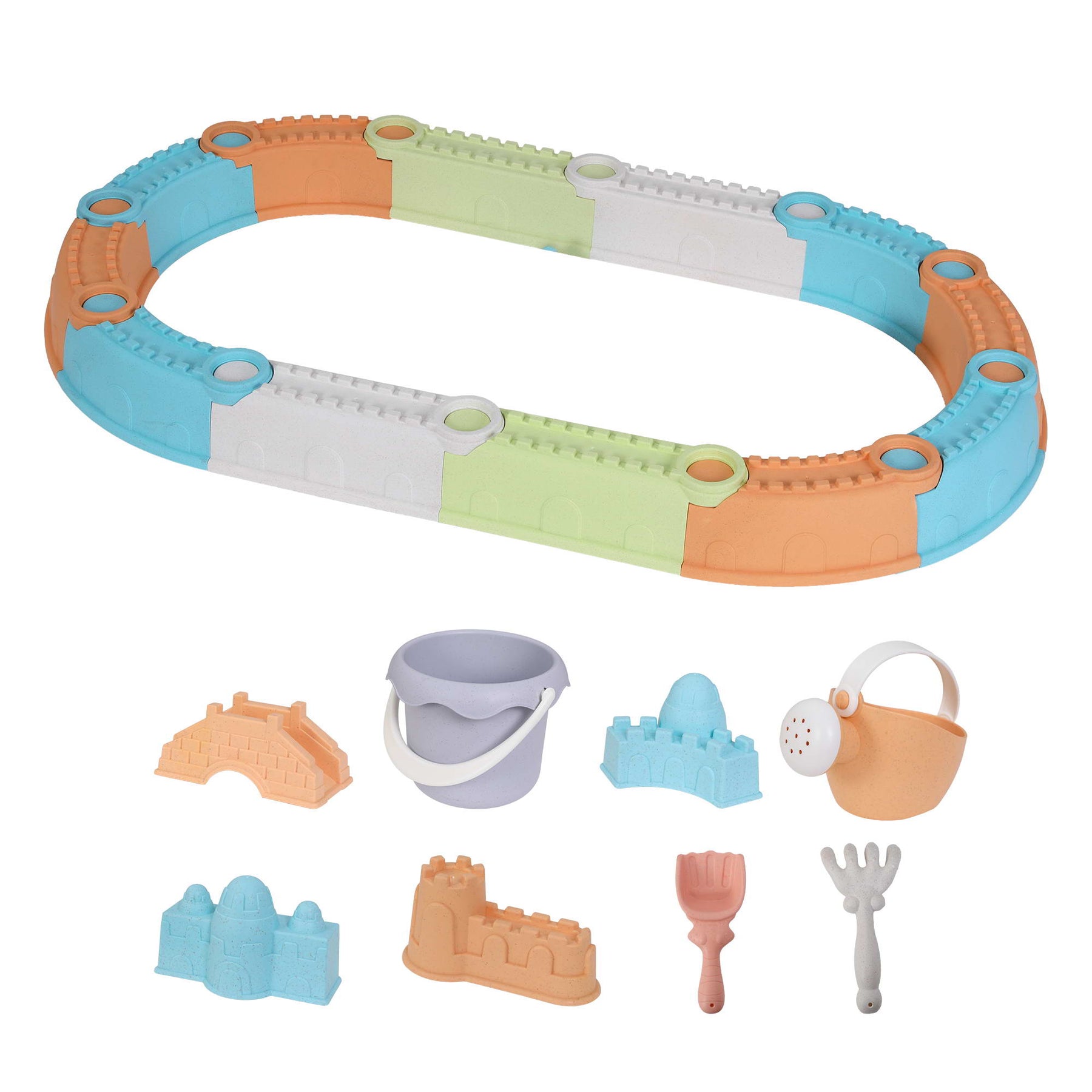 Keezi Kids Sandpit Set Beach Toys Sand Box Outdoor Backyard Play Area - SuperSaverAU - view 8
