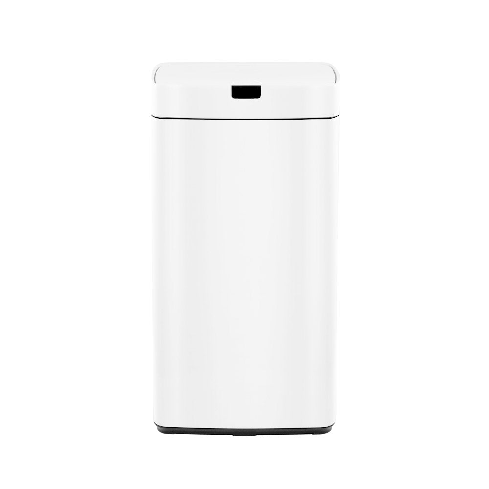 Devanti 45L Motion Sensor Bin - Hands-Free, Fingerprint-Resistant, White - SuperSaverAU - view 3