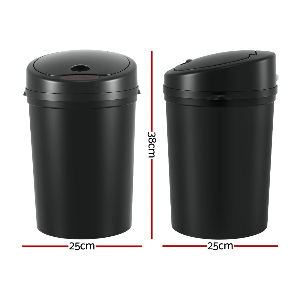 Devanti 9L Motion Sensor Rubbish Bin – Black