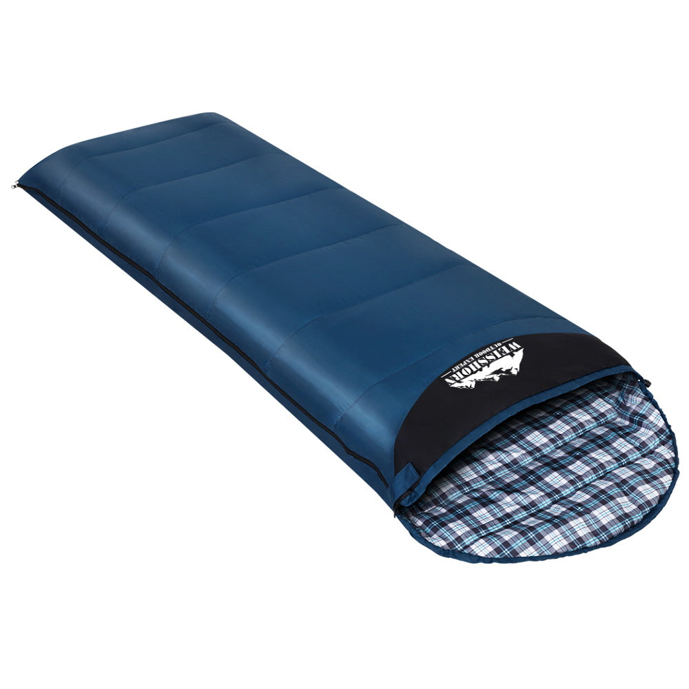 Weisshorn Sleeping Bag Single 0°C Compact Lightweight Waterproof 205cm x 75cm - SuperSaverAU - view 3