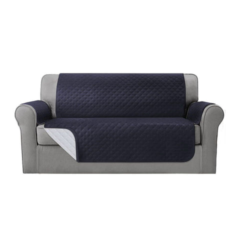 Artiss 3-Seater Sofa Cover 100% Water Resistant Dark Grey, Diamond-Quilted Design