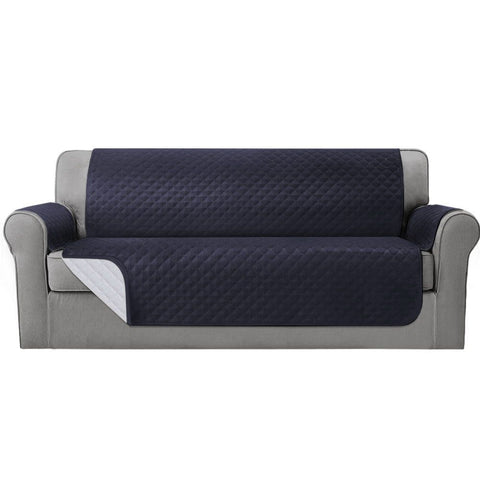 Artiss 4-Seater Sofa Cover 100% Water Resistant Dark Grey, Diamond-Quilted Design