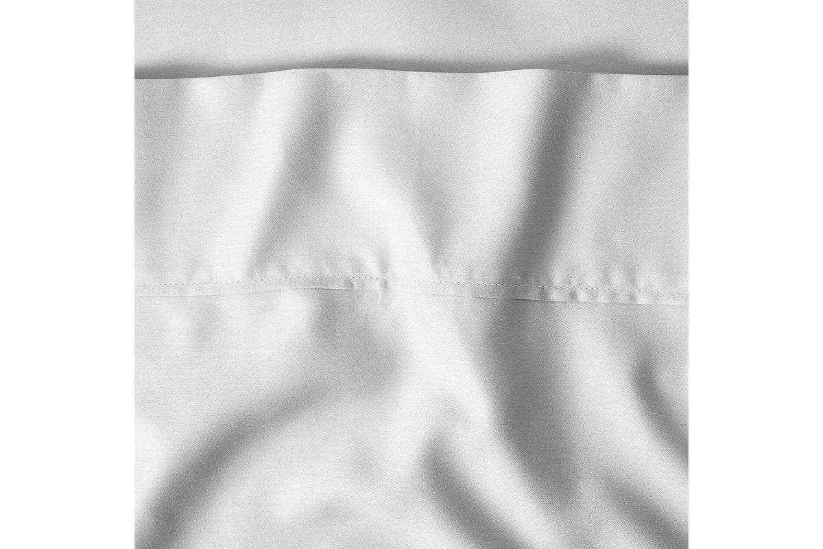 Sheraton Luxury 1000TC Cotton Rich Bed Sheet Set (Dove Grey, Queen)