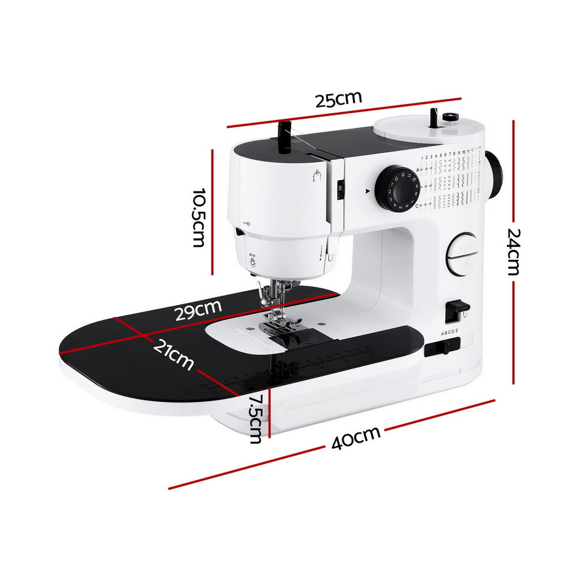Devanti 39 Stitches Mini Sewing Machine Portable Sewing Machine Kit - SuperSaverAU - view 2