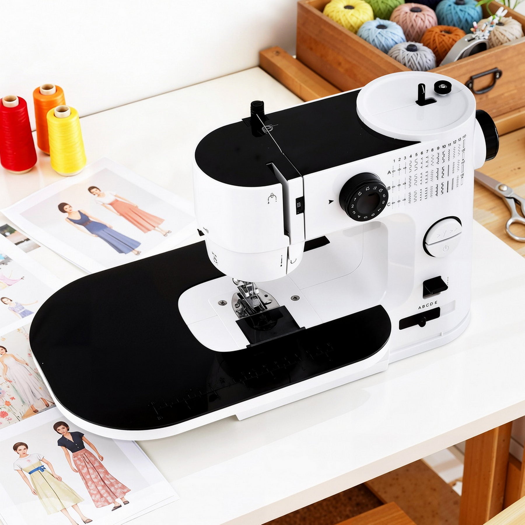 Devanti 39 Stitches Mini Sewing Machine Portable Sewing Machine Kit - SuperSaverAU - view 7
